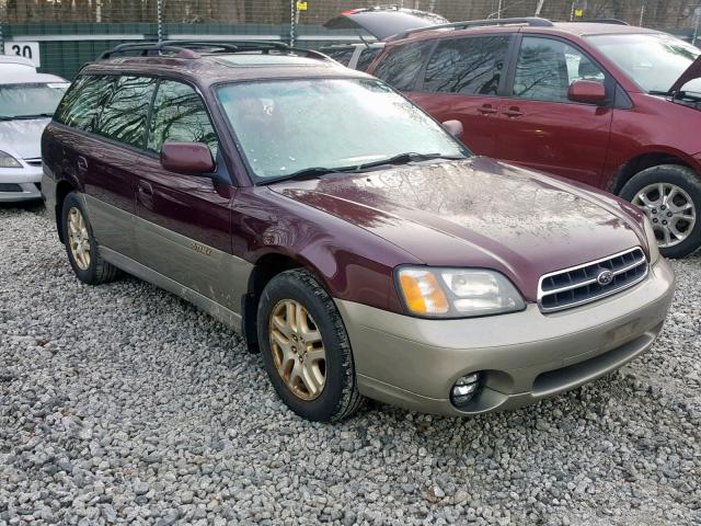 4S3BH686X17609490 - 2001 SUBARU LEGACY OUT MAROON photo 1