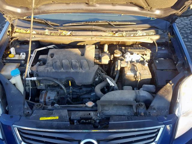 3N1AB6AP7AL627427 - 2010 NISSAN SENTRA 2.0 BLUE photo 7