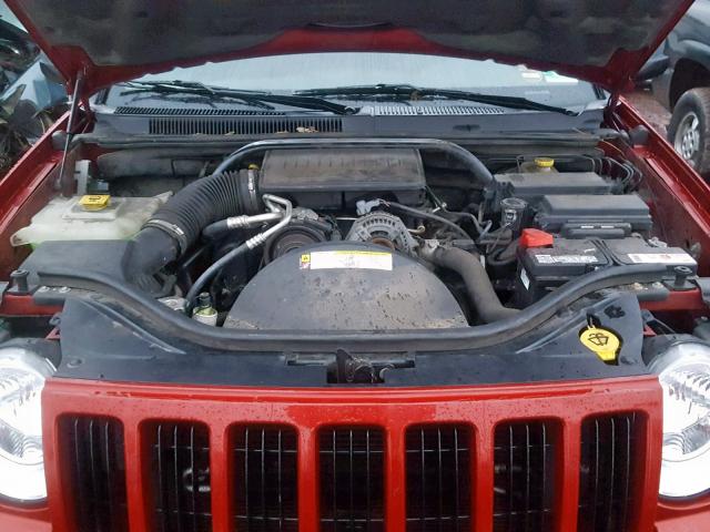 1J4PR4GK5AC119899 - 2010 JEEP GRAND CHER RED photo 7