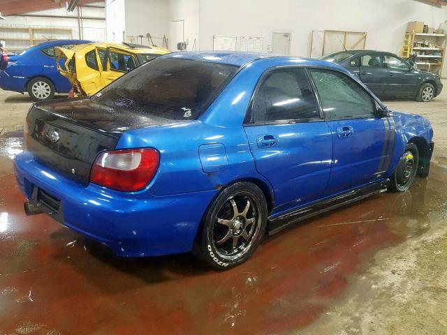 JF1GD29602G530524 - 2002 SUBARU IMPREZA WR BLUE photo 4