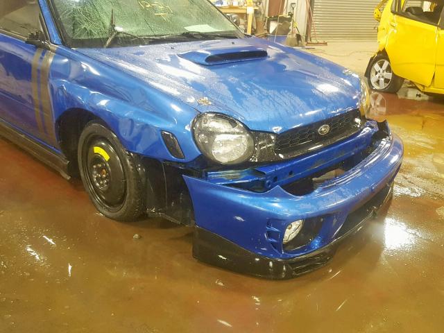 JF1GD29602G530524 - 2002 SUBARU IMPREZA WR BLUE photo 9