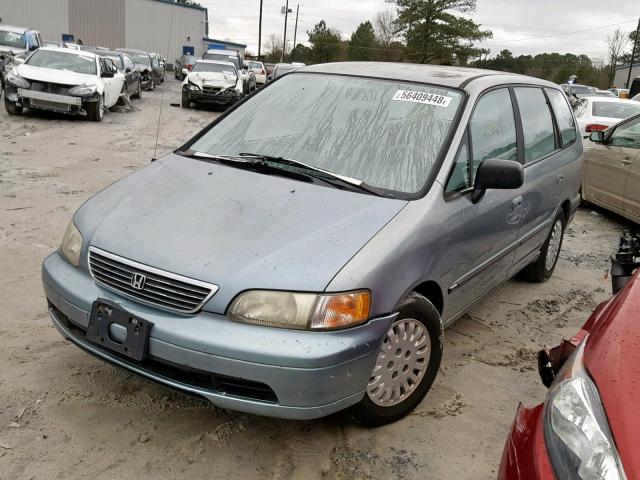 JHMRA1869SC021576 - 1995 HONDA ODYSSEY LX BLUE photo 2