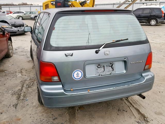 JHMRA1869SC021576 - 1995 HONDA ODYSSEY LX BLUE photo 3