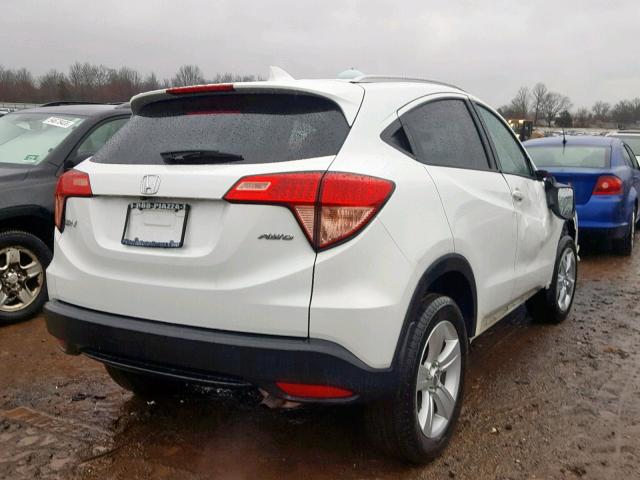 3CZRU6H72GM730090 - 2016 HONDA HR-V EXL WHITE photo 4