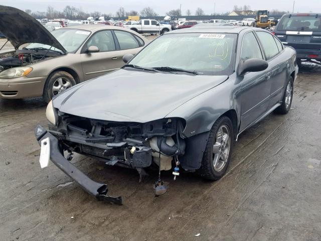 1G2NF52E64M595921 - 2004 PONTIAC GRAND AM S GRAY photo 2