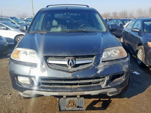 2HNYD18875H553264 - 2005 ACURA MDX TOURIN BLUE photo 9