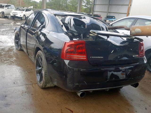 2B3KA73W58H236800 - 2008 DODGE CHARGER SR BLACK photo 3