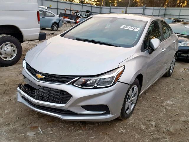 3G1BC5SM3HS523345 - 2017 CHEVROLET CRUZE LS SILVER photo 2