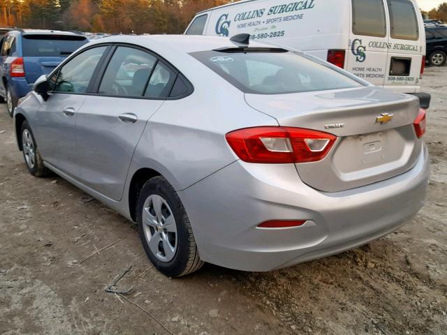 3G1BC5SM3HS523345 - 2017 CHEVROLET CRUZE LS SILVER photo 3