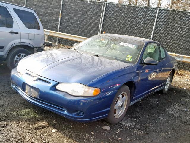 2G1WW12E059349995 - 2005 CHEVROLET MONTE CARL BLUE photo 2