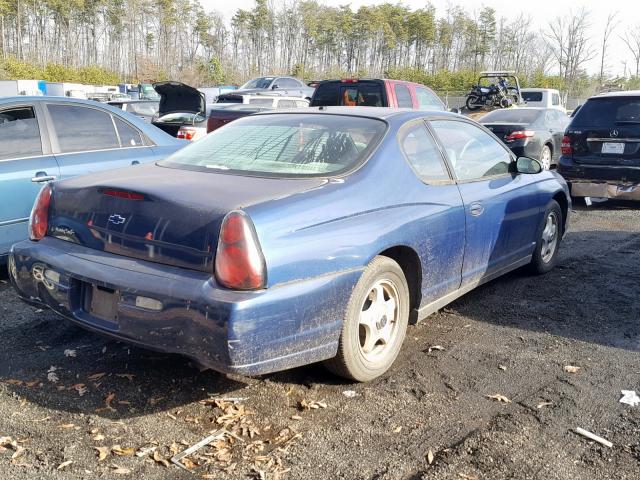 2G1WW12E059349995 - 2005 CHEVROLET MONTE CARL BLUE photo 4