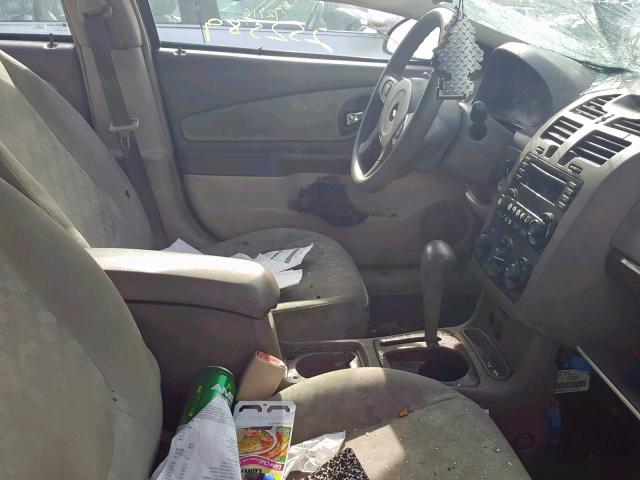 1G1ZT62875F301592 - 2005 CHEVROLET MALIBU MAX ოქროსფერი ფოტო 5