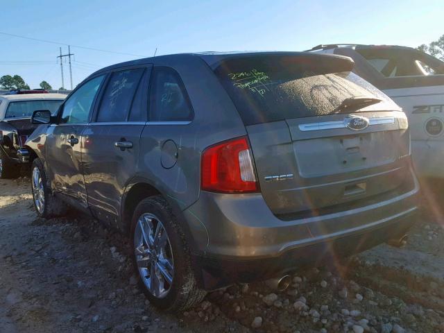 2FMDK3KC3DBB04471 - 2013 FORD EDGE LIMIT GRAY photo 3