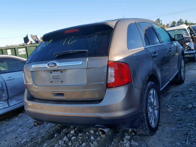 2FMDK3KC3DBB04471 - 2013 FORD EDGE LIMIT GRAY photo 4