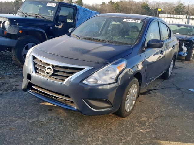 3N1CN7AP7GL864420 - 2016 NISSAN VERSA S BLUE photo 2