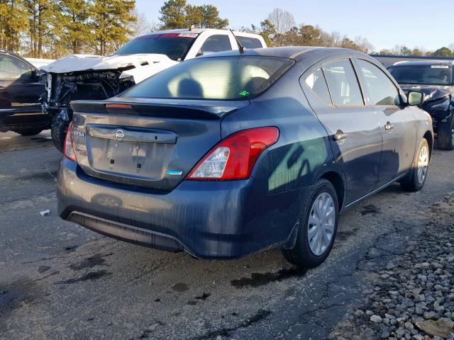 3N1CN7AP7GL864420 - 2016 NISSAN VERSA S BLUE photo 4