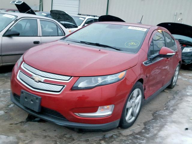 1G1RA6E43FU111994 - 2015 CHEVROLET VOLT RED photo 2