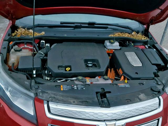 1G1RA6E43FU111994 - 2015 CHEVROLET VOLT RED photo 7