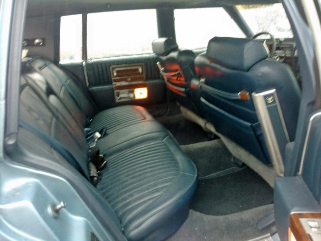 1G6DW51Y4KR738130 - 1989 CADILLAC BROUGHAM BLUE photo 6