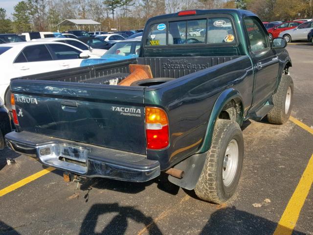 5TENM92N8YZ687439 - 2000 TOYOTA TACOMA PRE GREEN photo 4