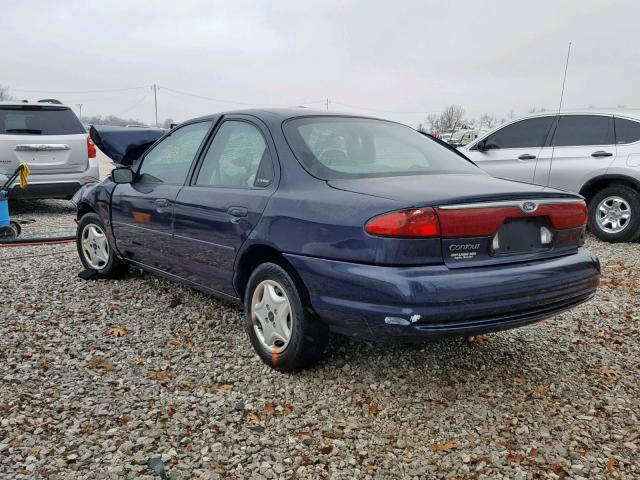 1FAFP6635XK211662 - 1999 FORD CONTOUR SE BLUE photo 3