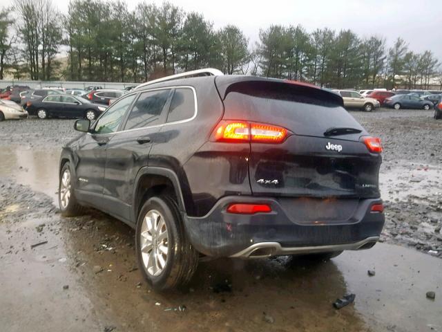 1C4PJMDS2GW251625 - 2016 JEEP CHEROKEE L BLACK photo 3