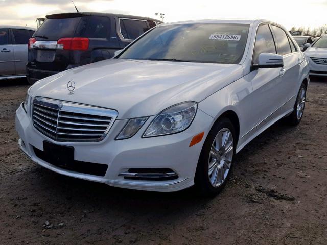 WDDHF5KB7DA724805 - 2013 MERCEDES-BENZ E 350 WHITE photo 2