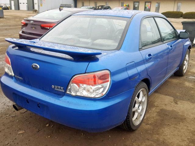 JF1GD75607G515340 - 2007 SUBARU IMPREZA WR BLUE photo 4