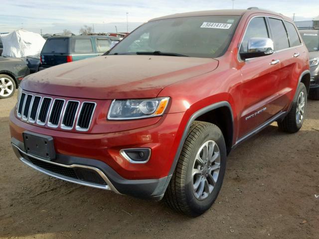 1C4RJFBG2EC469209 - 2014 JEEP GRAND CHER RED photo 2