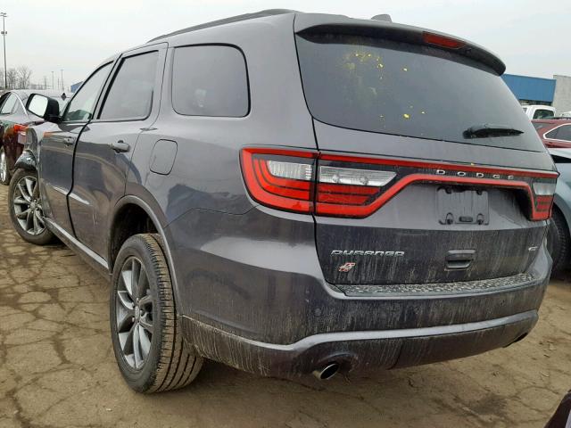 1C4RDJDG5JC414559 - 2018 DODGE DURANGO GT GRAY photo 3