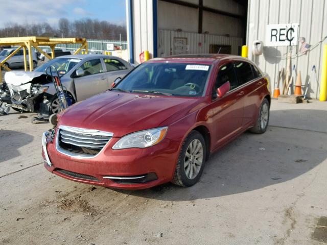 1C3BC1FG4BN584150 - 2011 CHRYSLER 200 TOURIN RED photo 2