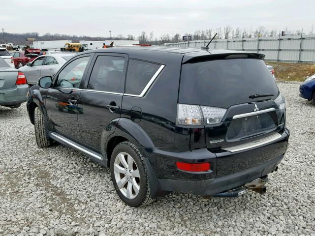 JA4JT5AX3AZ011568 - 2010 MITSUBISHI OUTLANDER BLACK photo 3