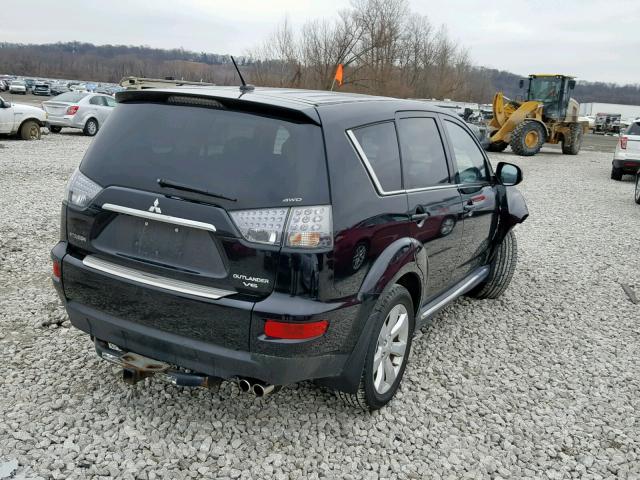 JA4JT5AX3AZ011568 - 2010 MITSUBISHI OUTLANDER BLACK photo 4