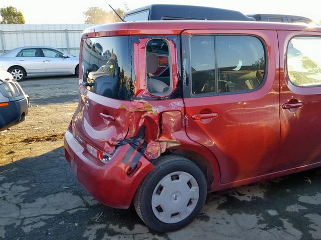 JN8AZ2KR4BT210236 - 2011 NISSAN CUBE BASE RED photo 9