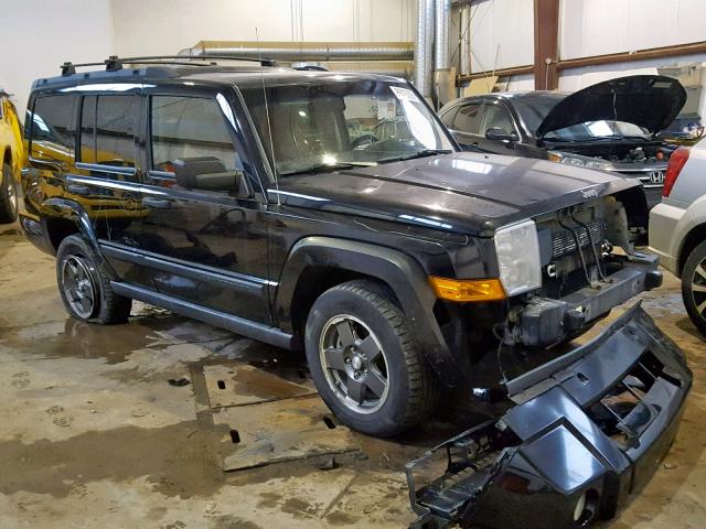 1J8HG48N76C119654 - 2006 JEEP COMMANDER BLACK photo 1