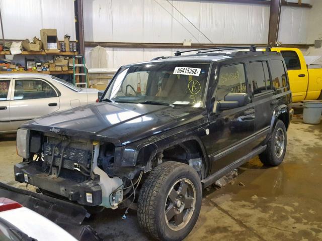 1J8HG48N76C119654 - 2006 JEEP COMMANDER BLACK photo 2