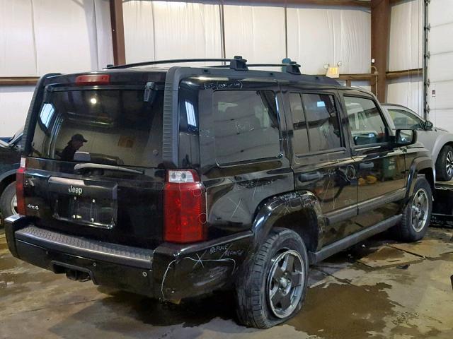 1J8HG48N76C119654 - 2006 JEEP COMMANDER BLACK photo 4