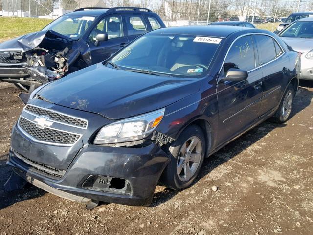 1G11B5SAXDF191648 - 2013 CHEVROLET MALIBU LS 黑色 照片 2