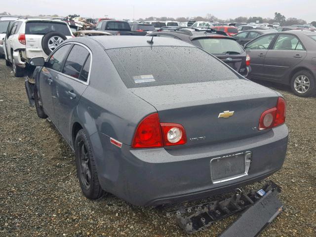 1G1ZG57B39F146015 - 2009 CHEVROLET MALIBU LS ნაცრისფერი ფოტო 3