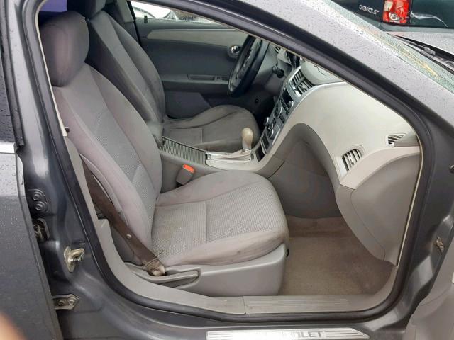 1G1ZG57B39F146015 - 2009 CHEVROLET MALIBU LS ნაცრისფერი ფოტო 5