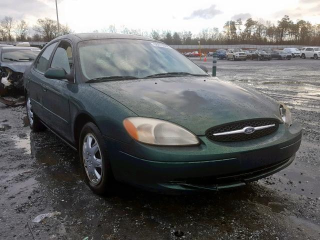 1FAFP53U3YA287556 - 2000 FORD TAURUS SE GREEN photo 1