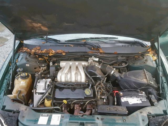 1FAFP53U3YA287556 - 2000 FORD TAURUS SE GREEN photo 7