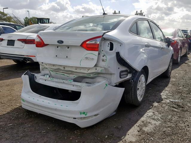 3FADP4AJ4EM106814 - 2014 FORD FIESTA S WHITE photo 4