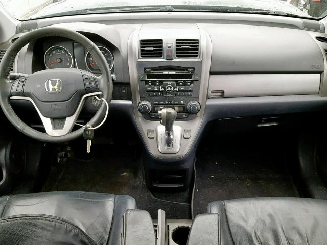 5J6RE4H78AL021092 - 2010 HONDA CR-V EXL BLACK photo 9