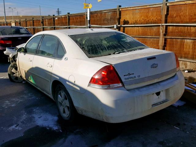 2G1WT55K869186208 - 2006 CHEVROLET IMPALA LT WHITE photo 3