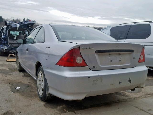 1HGEM22115L058234 - 2005 HONDA CIVIC DX V SILVER photo 3