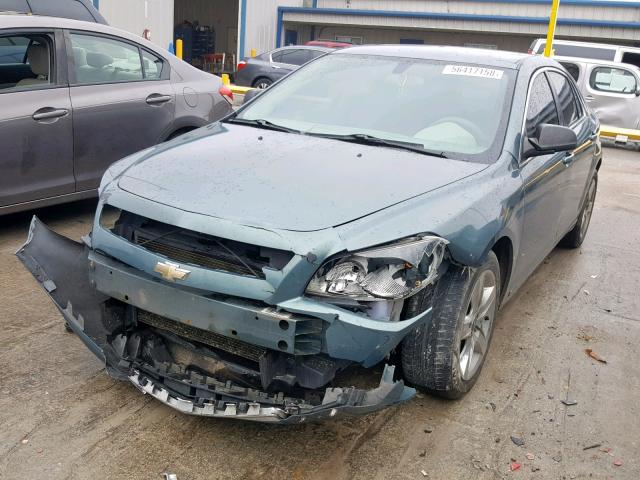 1G1ZG57B394164350 - 2009 CHEVROLET MALIBU LS BLUE photo 2