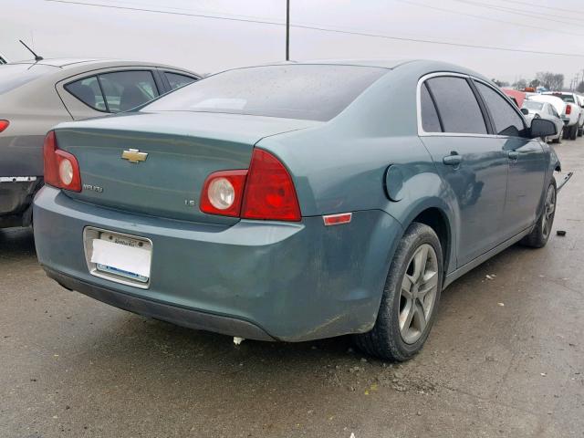 1G1ZG57B394164350 - 2009 CHEVROLET MALIBU LS BLUE photo 4