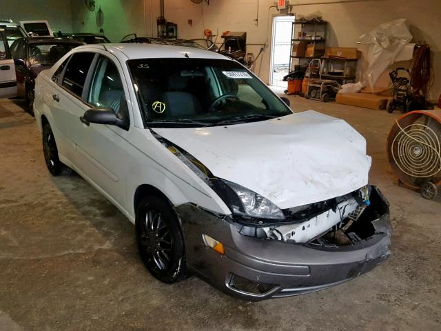 1FAFP34N07W224329 - 2007 FORD FOCUS ZX4 WHITE photo 1