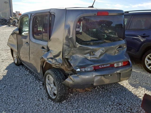 JN8AZ2KR5AT153091 - 2010 NISSAN CUBE BASE GRAY photo 3